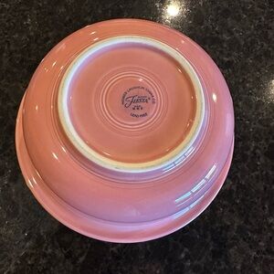 Homer Laughlin Fiesta Pink Ceramic Serving Bowl